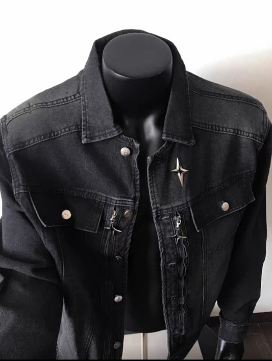 Classic Black Jeans Jacket – Streetwear Edition