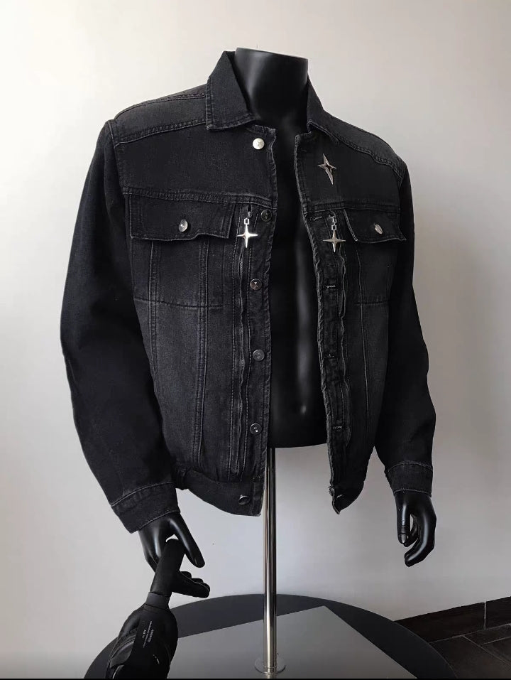 Classic Black Jeans Jacket – Streetwear Edition